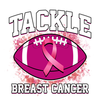 Tackle Breast Cancer Ribbon Football Kids Hoodie