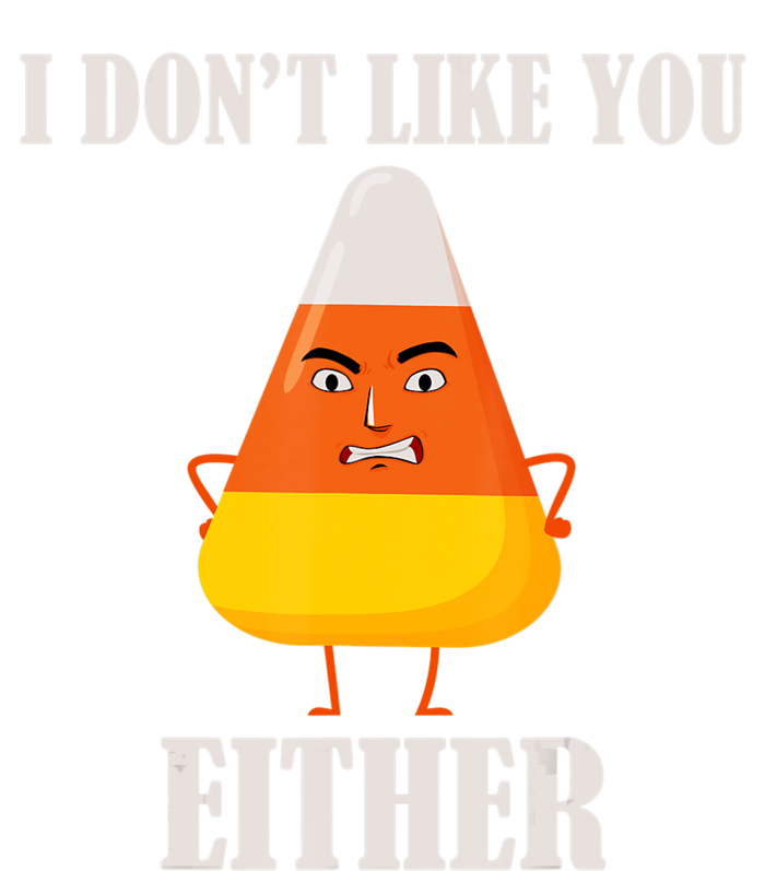 I Don't Like You Either Halloween Candy Corn Kids Hoodie