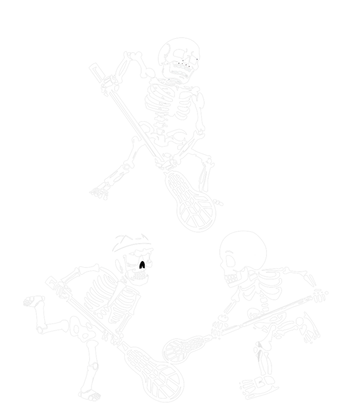 Skeleton Lacrosse Lover Spooky Vibes Halloween Costume Kids T-Shirt