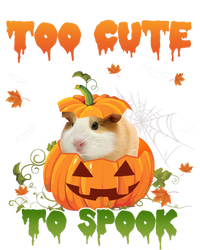 Too Cute To Spook Cute Halloween Pumpkin Hat Guinea Pig Pet Cool Gift Tie Dye Hoodie