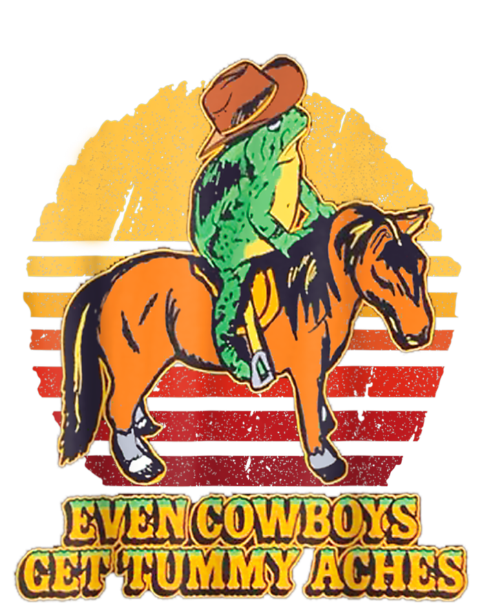 Even Cowboys Get Tummy Aches Horse Vintage T-Shirt