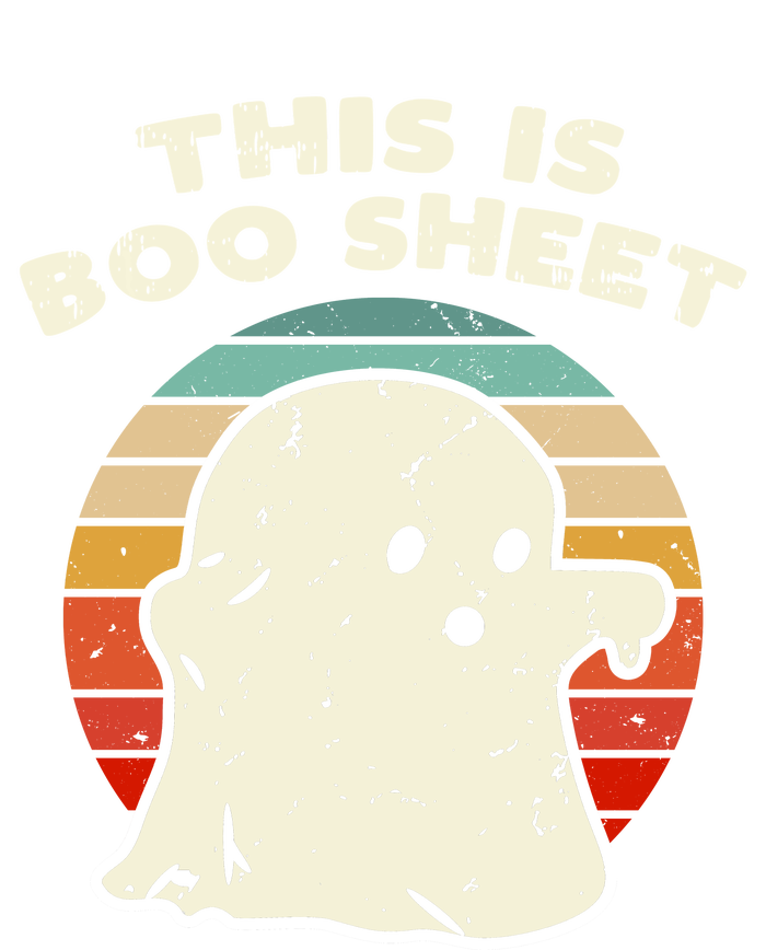 This Is Boo Sheet Ghost Vintage Retro Halloween Costume Women's Racerback Tank