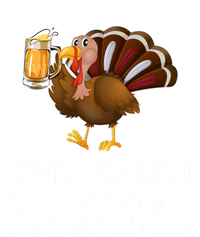 Time To Get Basted Turkey Beer Funny Thanksgiving Gift Insulated Varsity Jacket