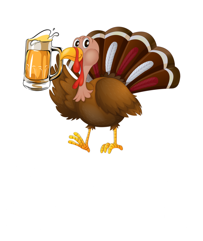 Time To Get Basted Turkey Beer Funny Thanksgiving Gift Insulated Varsity Jacket