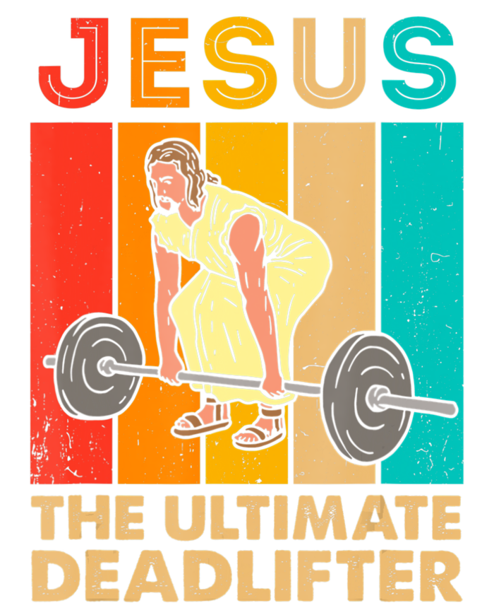 Jesus The Ultimate Deadlifter Vintage Gym Christian Women's Strappy Tank