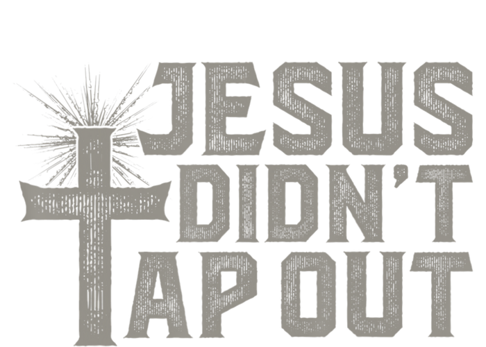 Jiu Jitsu Jesus Faith Christian Jesus Didn't Tap Out Women's Racerback Tank