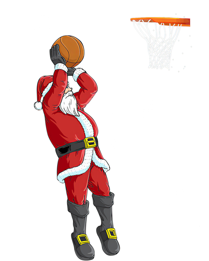 Christmas Santa Claus Dunking Basketball Pajama Xmas Lover Cool Gift Sweatshirt Cinch Pack Bag