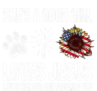 She's A Good Girl Loves Jesus Loves Her Dog And America Too Premium T-Shirt