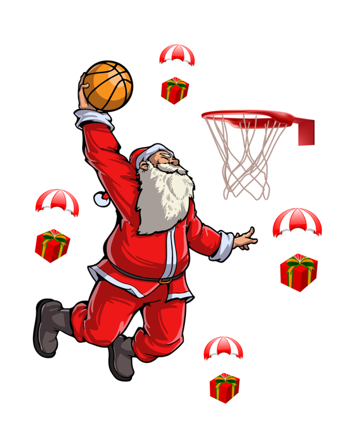 Santa Claus Is Playing Basketball Christmas Gift Toddler Sweatshirt