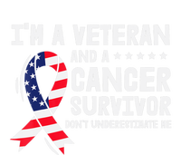 I Am A Veteran And A Cancer Survivor Ribbon T-Shirt