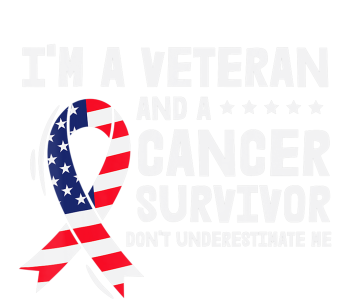 I Am A Veteran And A Cancer Survivor Ribbon T-Shirt