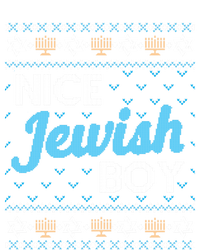 Funny Ugly Hanukkah Sweater Nice Jewish Boy Matching Tall Long Sleeve T-Shirt