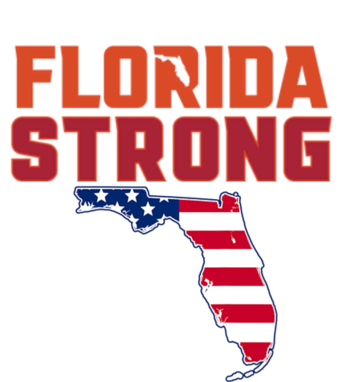 Florida Strong Hurricane Ian Support Florida American Flag Performance Fleece Hoodie