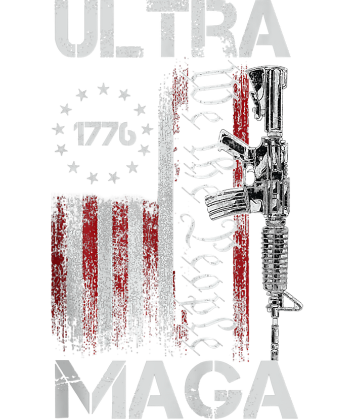 Vintage Usa Flag Ultra Maga Gun Usa T-Shirt