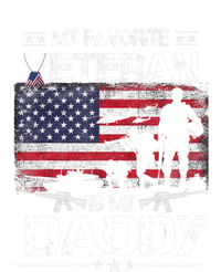 My Favorite Veteran Is My Daddy Flag Father Veterans Day Kids Sweatshirt