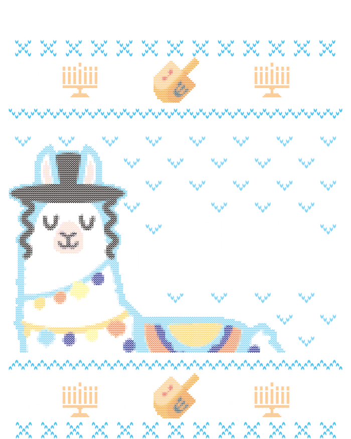 Funny Ugly Hanukkah Sweater Llama Llamakkah Gift Tank Top