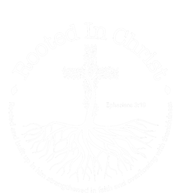 Rooted In Christ Cross Pray God Bible Verse Christian T-Shirt