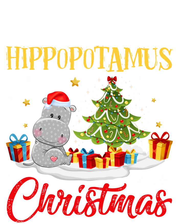 I Want A Hippopotamus For Christmas Xmas Hippo Christmas Gift Button