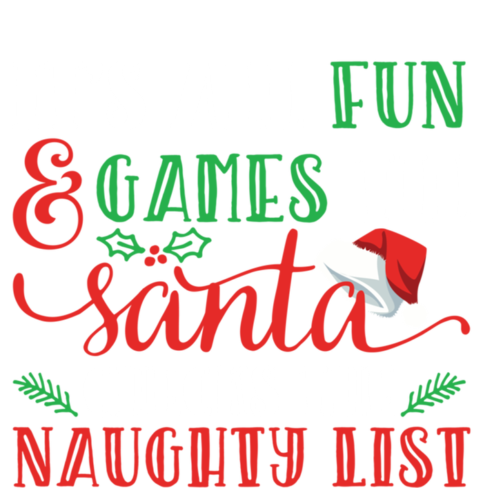 It's All Fun And Games Until Santa Checks Naughty List Xmas Gift Tie Dye Hoodie