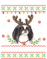 Japanese Chin Dog Reindeer Ugly Christmas Sweater Cool Gift Tall Hoodie