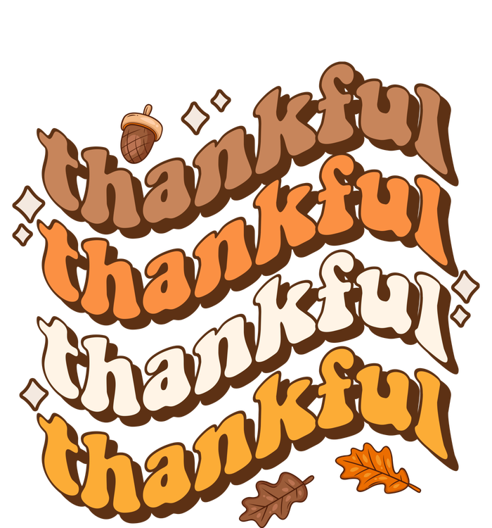 Thankful Groovy Family Thanksgiving Matching Outfits T-Shirt