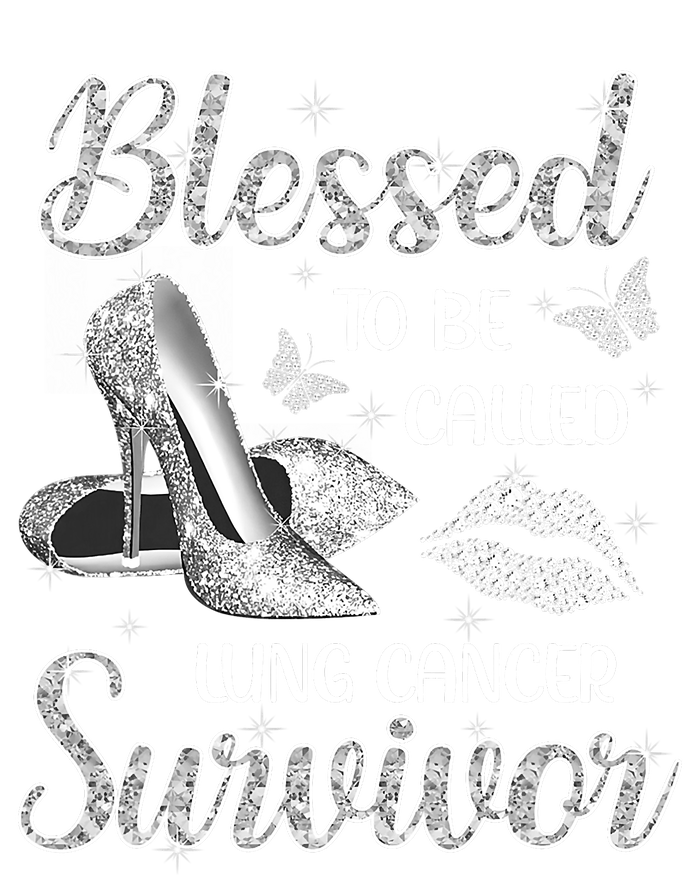 Blessed To Be Called Lung Cancer Survivor High Heels Button