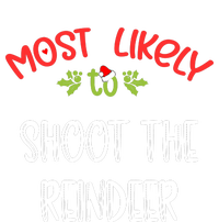 Most Likely To Christmas Shoot The Reindeer Family Group 7-Panel Snapback Hat