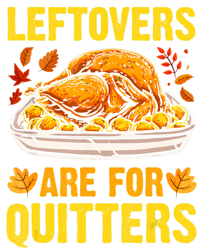 Leftovers Are For Quitters Thanksgiving Turkey Dinner Cooling Performance Long Sleeve Crew