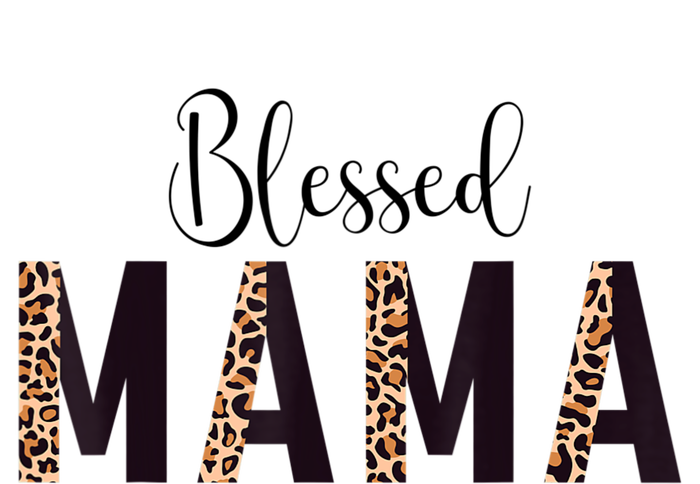 Blessed Mama Leopard Print Mom Thanksgiving Mothers Day Tall Long Sleeve T-Shirt