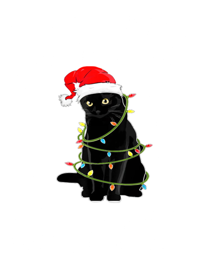 On The Naughty List And I Regret Nothing Black Cat Christmas Gift Premium Hoodie