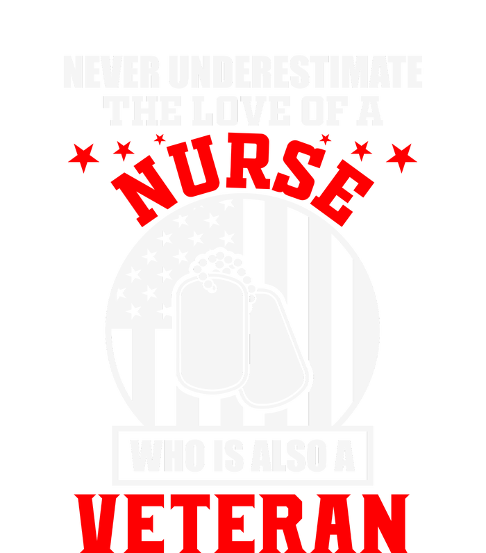 Never Underestimate The Love Of A Nurse Veteran Kids T-Shirt