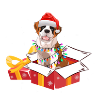 Saint Bernard Dog Christmas Is Box Gift Dog Light Tree Xmas Gift Softstyle Adult Sport Polo