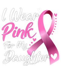 Woman I Wear Pink For My Daughter Breast Cancer Awareness Coaster