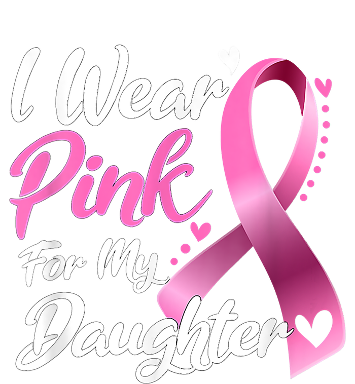 Woman I Wear Pink For My Daughter Breast Cancer Awareness Coaster