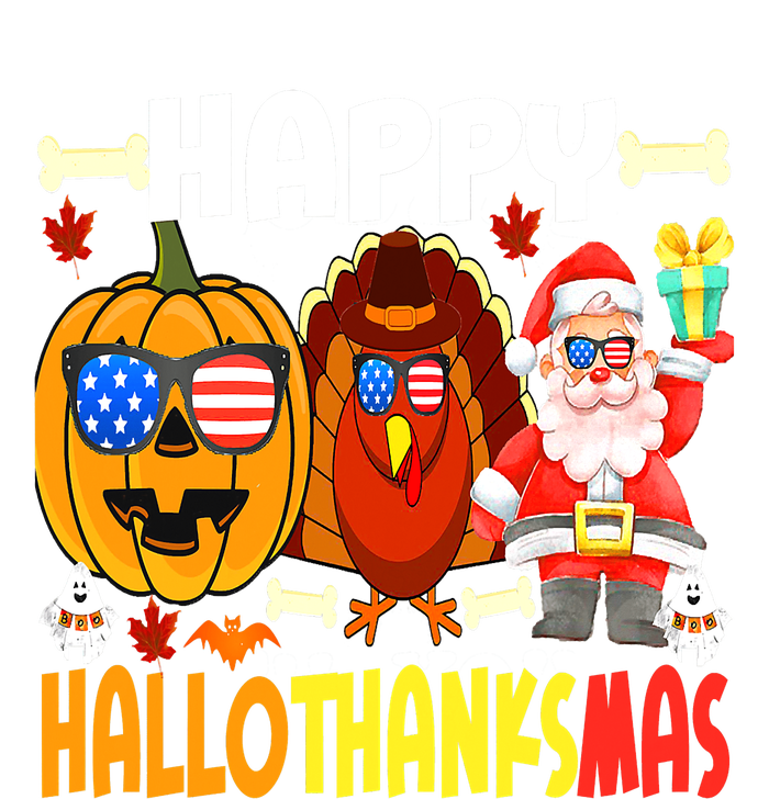 Happy HalloThanksMas Funny Pumpkin Kids Hoodie