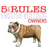 5 Rules For English Bulldog Owners Gift Coaster