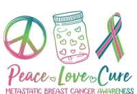 Peace Love Cure Metastatic Breast Cancer Awareness Sustainable Beanie