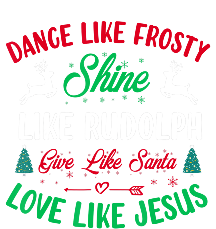 Shine Like Rudolph Love Like Jesus Christmas Tank Top