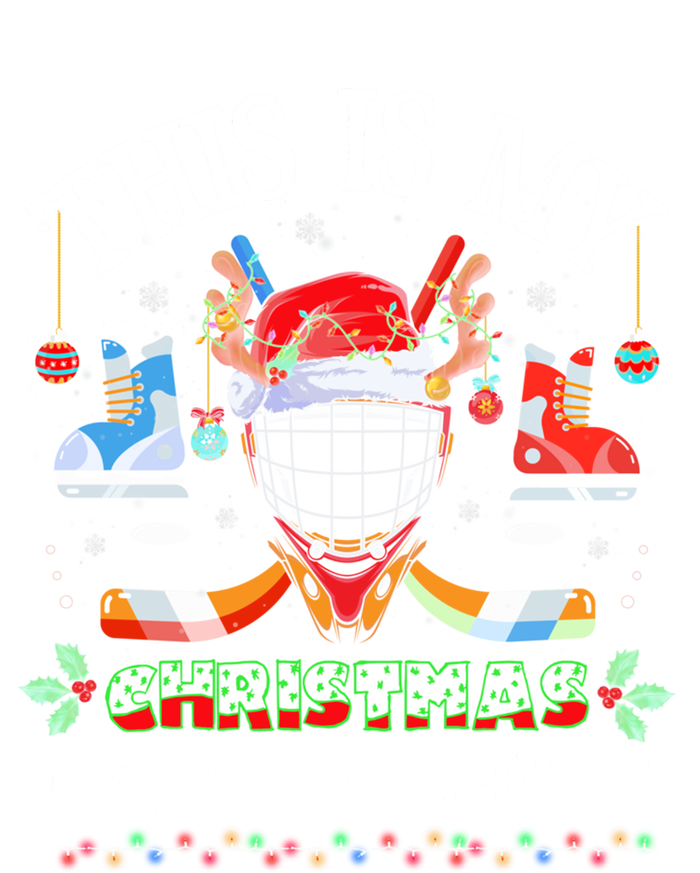 This Is My Christmas Pajama For Hockey Lover Cool Gift Tie-Dye T-Shirt