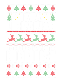 I'm A Librarian Of Course I'm On The Nice List Xmas Book Fan Gift Tie Dye Hoodie