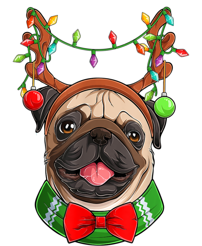 Pug Christmas Festive Cute Long Sleeve Pajama Set