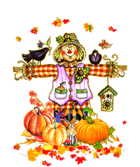 Scarecrow Autumn Hello Fall Pumpkin Thanksgiving Halloween Coaster