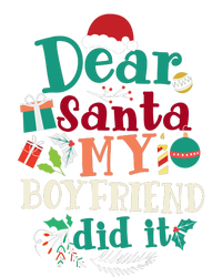 Dear Santa My Boyfriend Did It Funny Christmas Pajama Tie-Dye Long Sleeve Shirt