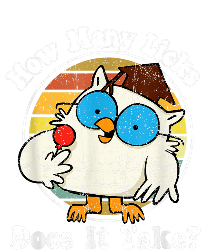 Funny Owl How Many Licks Does It Take Retro Vintage Baby Long Sleeve Bodysuit