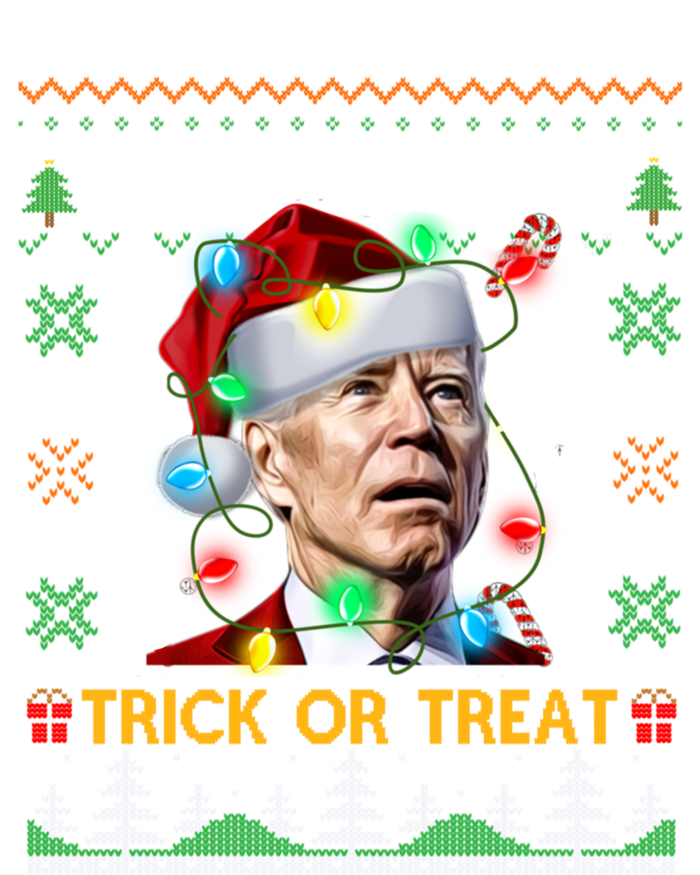 Happy Easter Trick Or Treat Funny Joe Biden Christmas Ugly Sweater T-Shirt