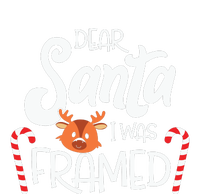 Christmas Dear Santa I Was Framed Xmas Holiday Women’s Perfect Tri Rocker Tank