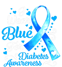 I Wear Blue For Diabetes Awareness Blue Ribbon Womens Womens California Wash Sweatshirt