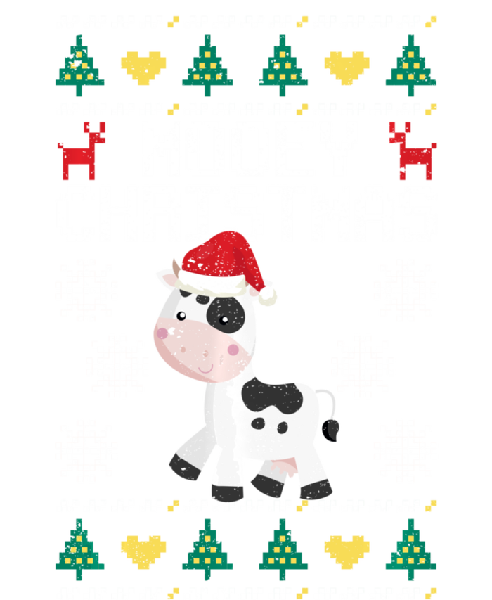 Mooey Christmas Cow Santa Claus Hat Xmas Farmer Animal Sweatshirt