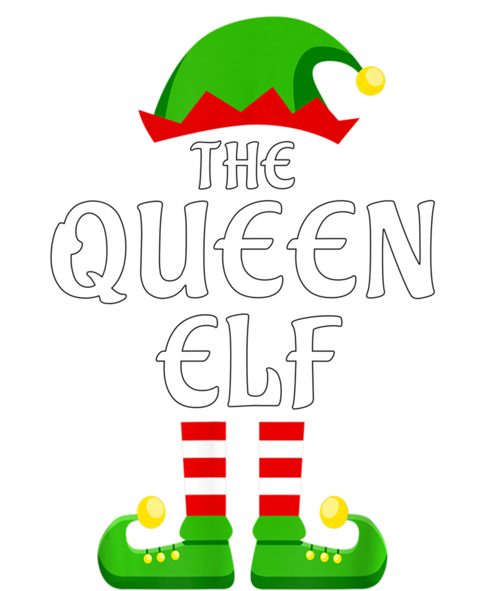 Queen Elf Pajama Matching Group Christmas Holiday High Crown Mesh Back Trucker Hat