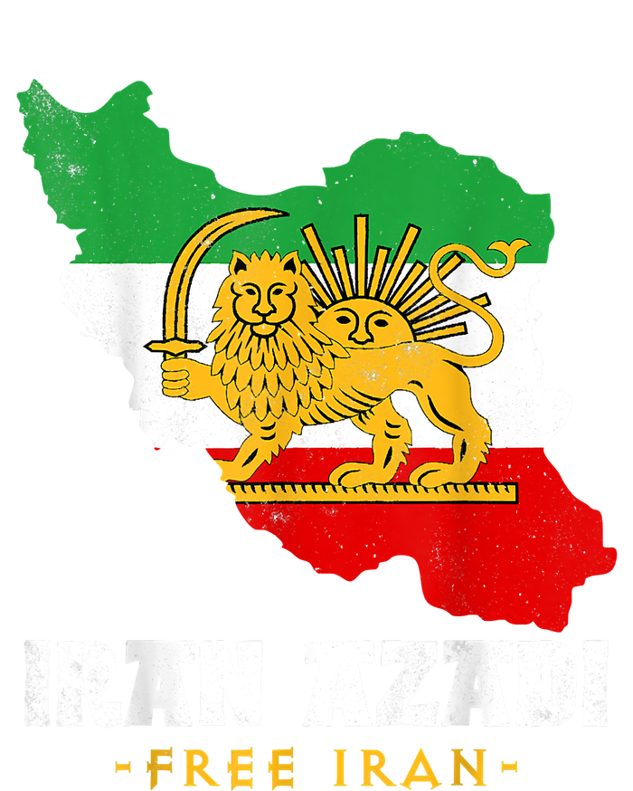 IRAN AZADI Iran Flag Map Lion Sun Sword Free Iran Revolution Women's Perfect Tri Rocker Tank